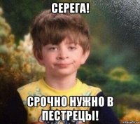 серега! срочно нужно в пестрецы!