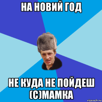 на новий год не куда не пойдеш (с)мамка