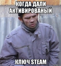 когда дали активированый ключ steam