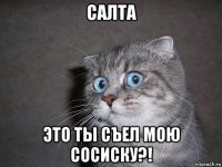 салта это ты съел мою сосиску?!