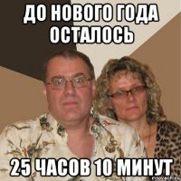 до нового года осталось 25 часов 10 минут