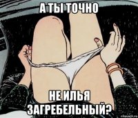 а ты точно не илья загребельный?