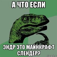 а что если эндр это майнкрафт слендер?