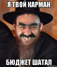 я твой карман бюджет шатал