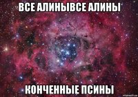 все алинывсе алины конченные псины