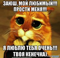 заюш, мой любимый!!! прости меня!!! я люблю тебя очень!!! твоя кенечка)