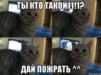 ты кто такой11!1? дай пожрать ^^