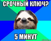 срочный ключ? 5 минут