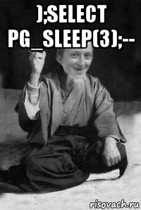 );select pg_sleep(3);-- 