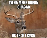 ти на мене олень сказав ах ти ж і сука