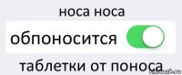 носа носа обпоносится таблетки от поноса