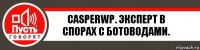 CasperWP. Эксперт в спорах с ботоводами.