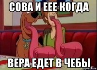 сова и еее когда вера едет в чебы