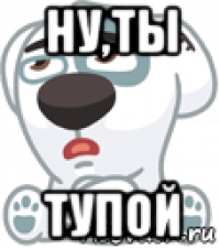 ну,ты тупой