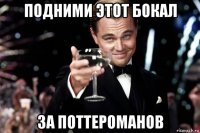 подними этот бокал за поттероманов