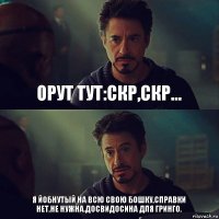 Орут тут:скр,скр... Я йобнутый на всю свою бошку,справки нет,не нужна.досвидосина для гринго.