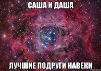 саша и даша лучшие подруги навеки