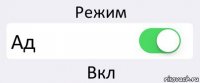 Режим Ад Вкл