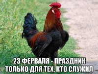  23 ферваля - праздник только для тех, кто служил