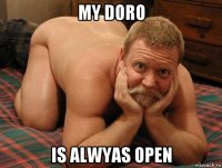 my doro is alwyas open