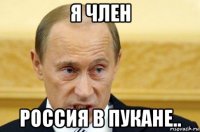 я член россия в пукане..