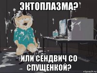 эктоплазма? или сендвич со спущенкой?