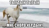 тыгдык тыгык мне скоро кердык!