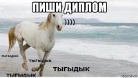 пиши диплом 