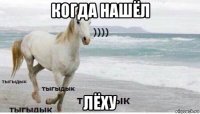 когда нашёл лёху