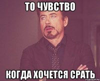 то чувство когда хочется срать