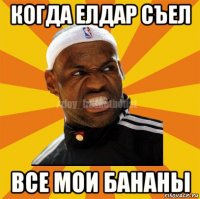 когда елдар съел все мои бананы