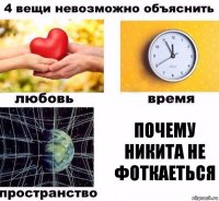 Почему Никита не фоткаеться