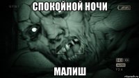 спокойной ночи малиш