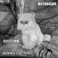    увеличить зп в 2 раза  мотивация   hostcomm 