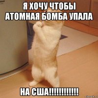 я хочу чтобы атомная бомба упала на сша!!!!!!!!!!!!