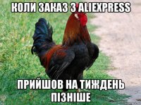 коли заказ з aliexpress прийшов на тиждень пізніше