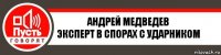 Андрей Медведев
Эксперт в спорах с ударником