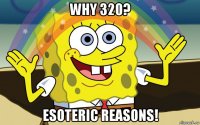 why 320? esoteric reasons!