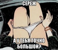 сереж а у тебя точно большой?