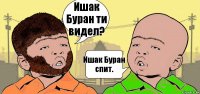 Ишак Буран ти видел? Ишак Буран спит.