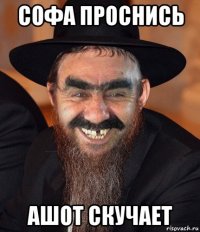 софа проснись ашот скучает