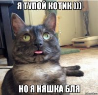 я тупой котик ))) но я няшка бля