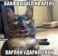 ваня вышел на арену варлок ударил 200к