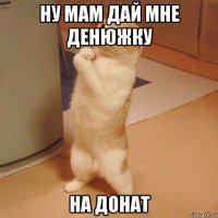 ну мам дай мне денюжку на донат