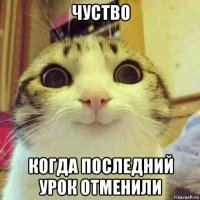 чуство когда последний урок отменили