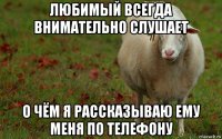 любимый всегда внимательно слушает о чём я рассказываю ему меня по телефону