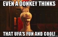 even a donkey thinks that ufa's fun and cool!