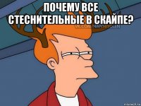 почему все стеснительные в скайпе? 