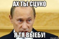 ах ты сцуко я тя выебу!